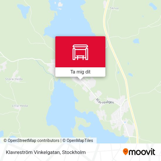 Klavreström Vinkelgatan karta