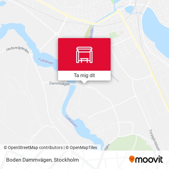Boden Dammvägen karta