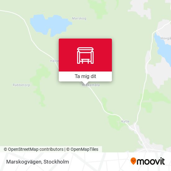 Marskogvägen karta