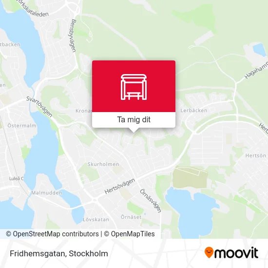 Fridhemsgatan karta