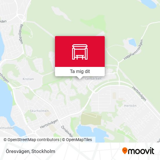 Öresvägen karta