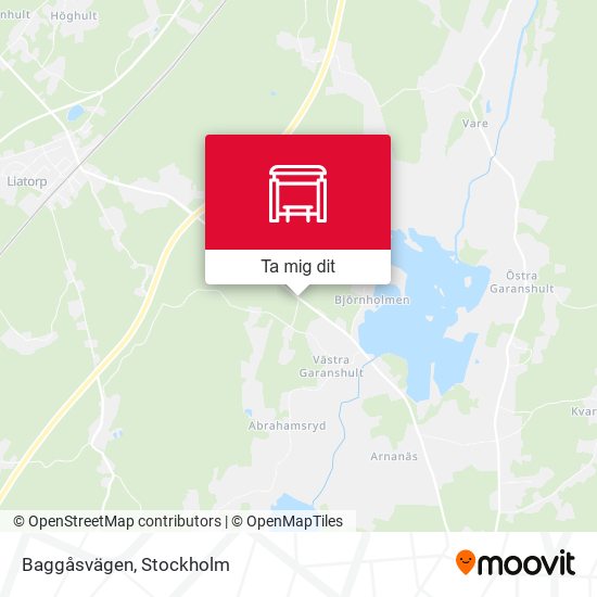 Baggåsvägen karta