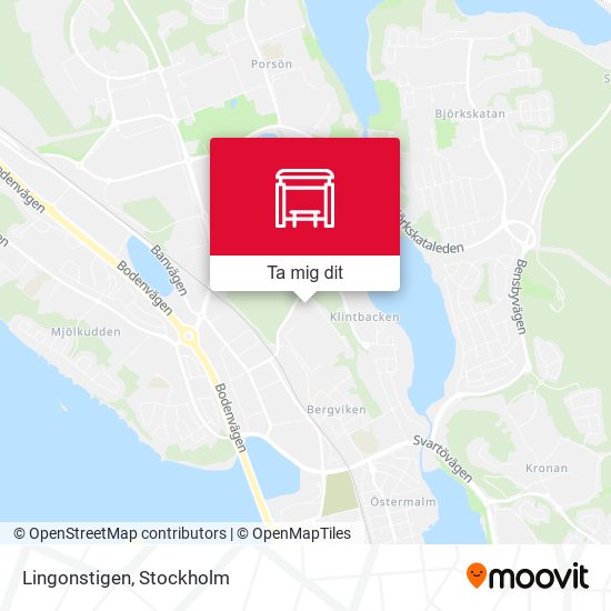 Lingonstigen karta