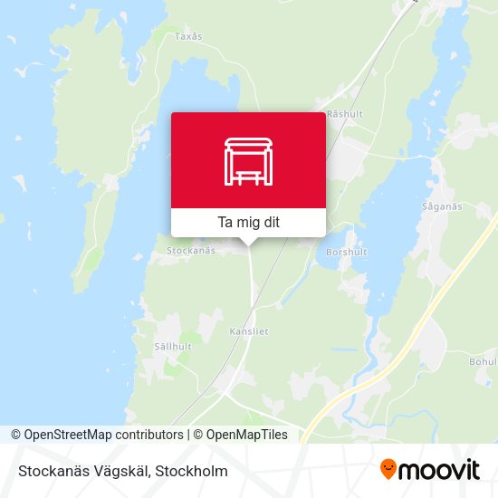 Stockanäs Vägskäl karta