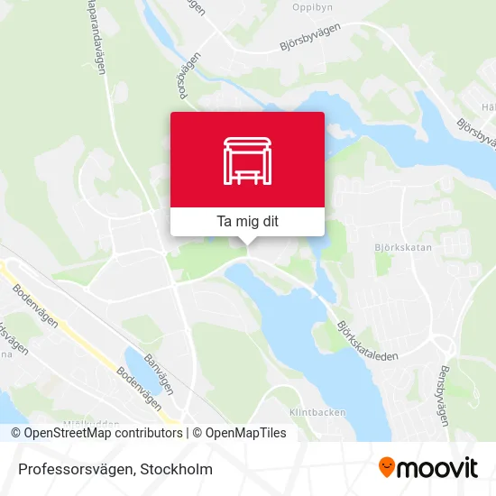 Professorsvägen karta