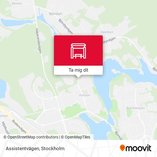 Assistentvägen karta