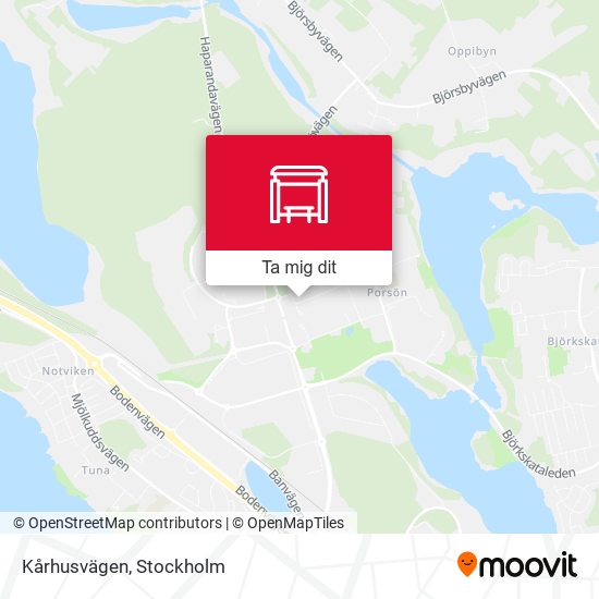 Kårhusvägen karta