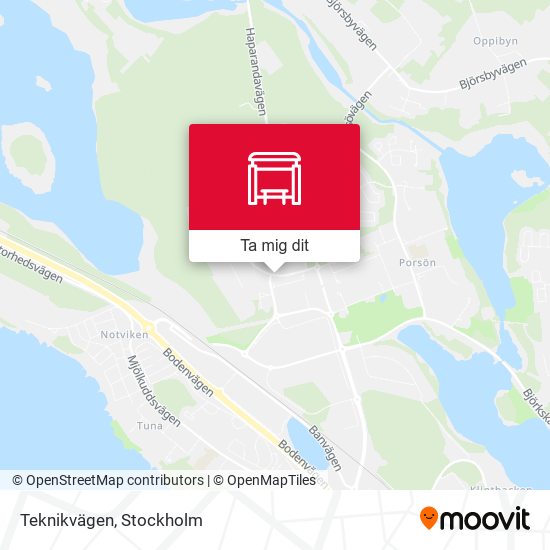 Teknikvägen karta