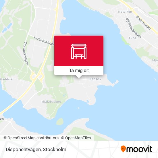 Disponentvägen karta