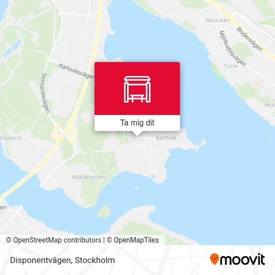 Disponentvägen karta