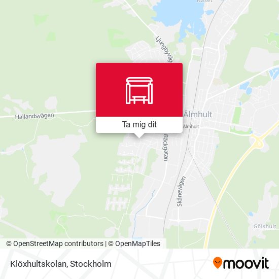 Klöxhultskolan karta