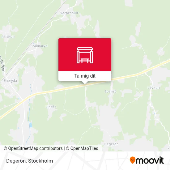 Degerön karta
