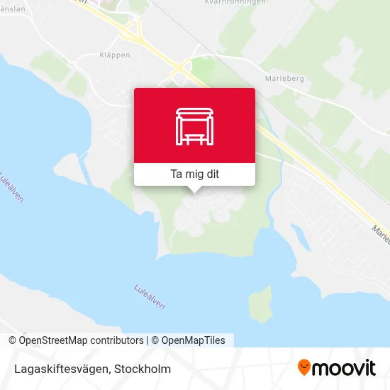 Lagaskiftesvägen karta