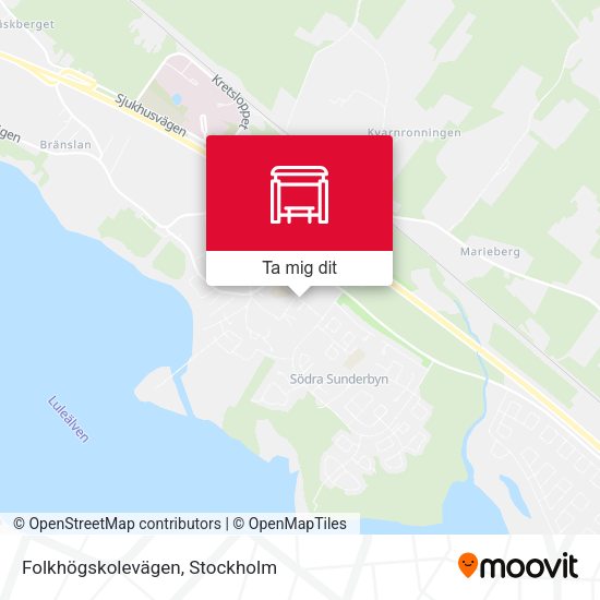 Folkhögskolevägen karta