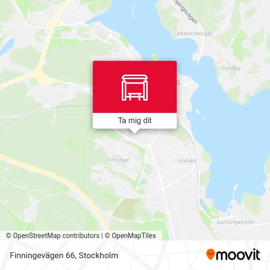 Finningevägen 66 karta