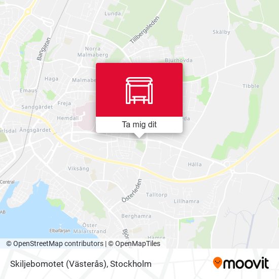 Skiljebomotet (Västerås) karta