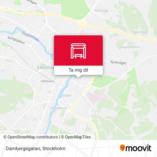 Dambergsgatan karta