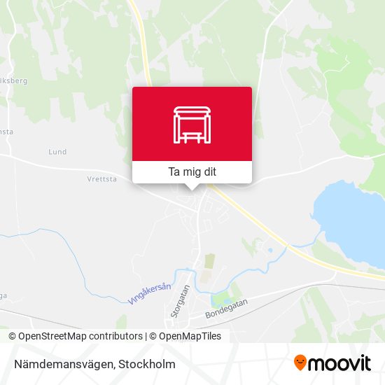 Nämdemansvägen karta