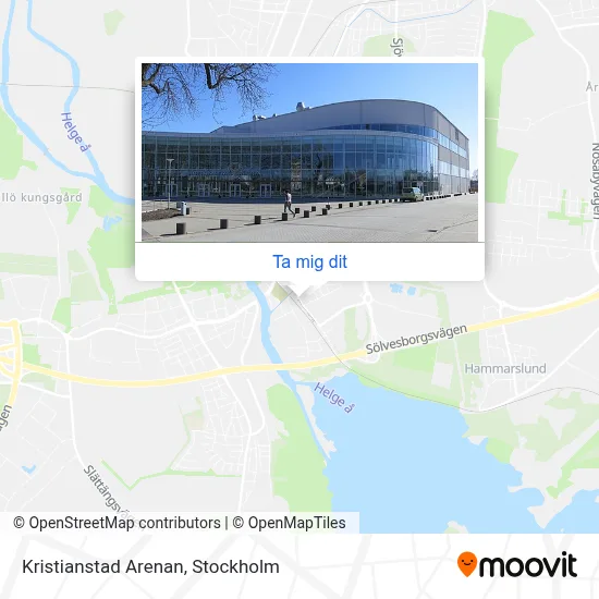 Kristianstad Arenan karta