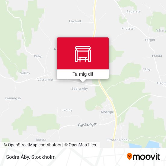 Södra Åby karta