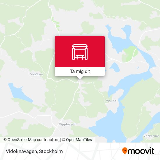 Vidöknavägen karta