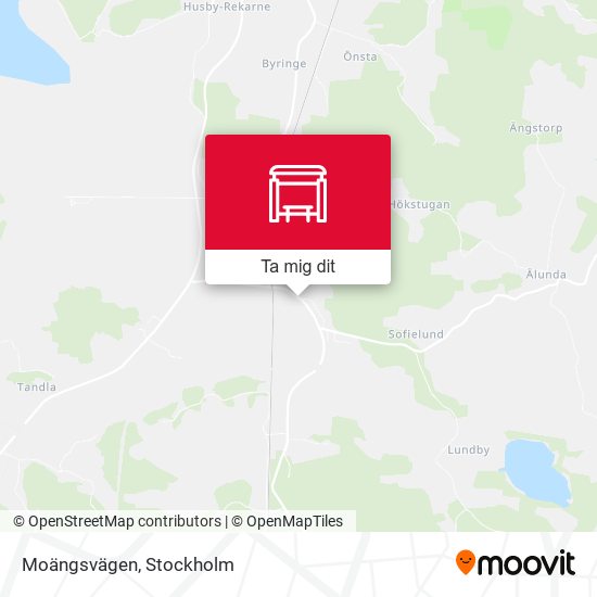 Moängsvägen karta