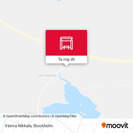 Västra Nikkala karta