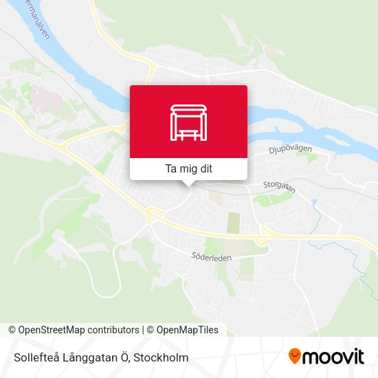 Sollefteå Långgatan Ö karta