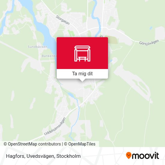 Hagfors, Uvedsvägen karta