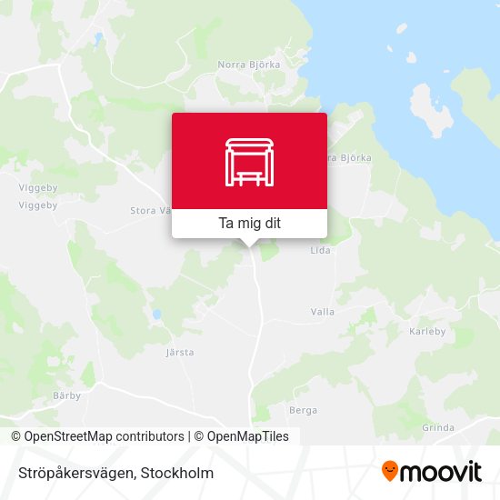 Ströpåkersvägen karta
