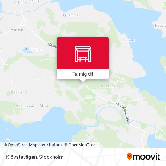 Klövstavägen karta