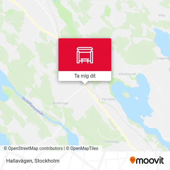 Hallavägen karta