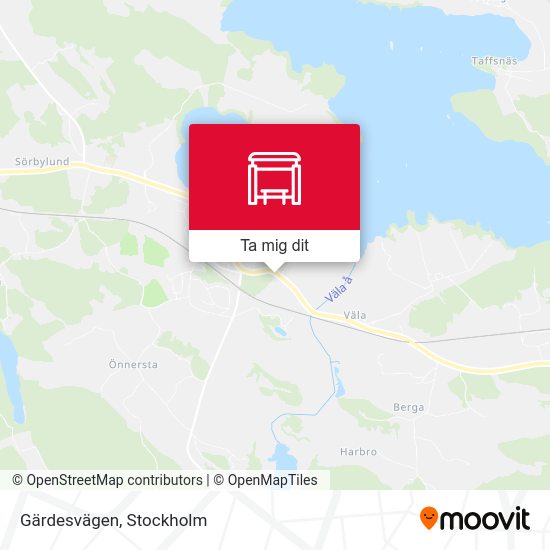 Gärdesvägen karta