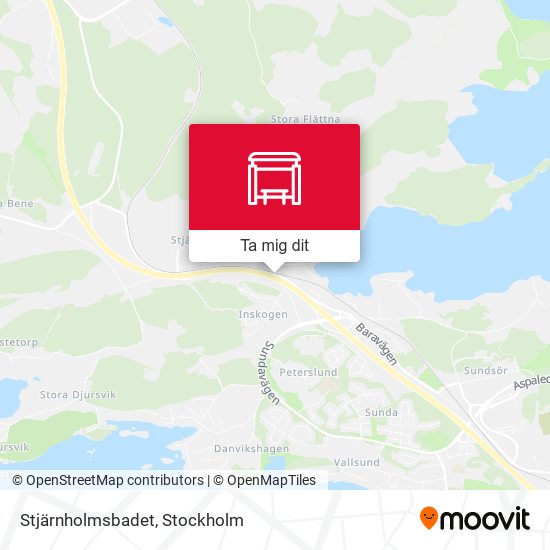 Stjärnholmsbadet karta