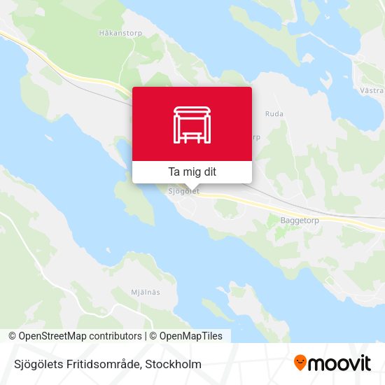 Sjögölets Fritidsområde karta
