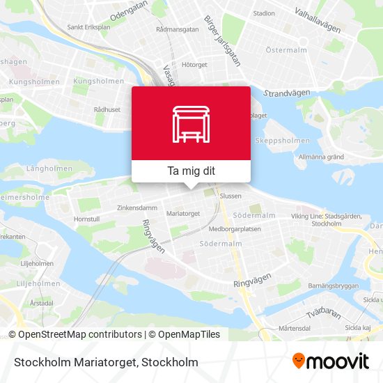 Stockholm Mariatorget karta