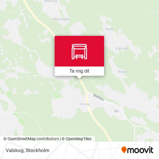 Valskog karta