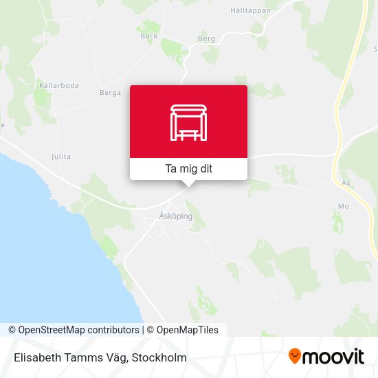 Elisabeth Tamms Väg karta