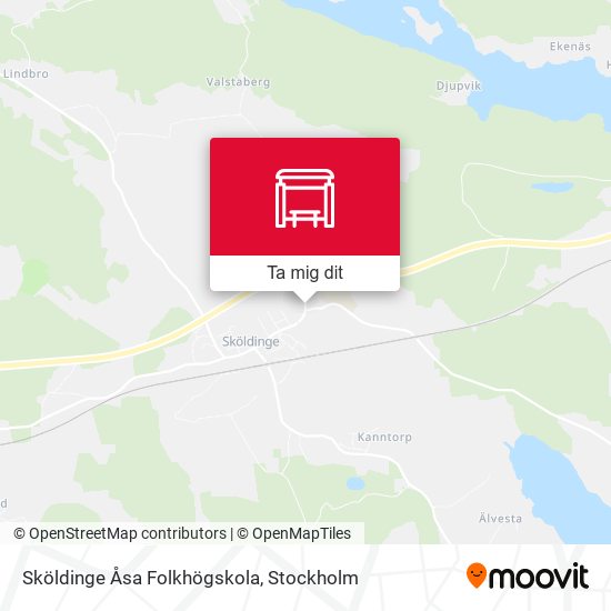 Sköldinge Åsa Folkhögskola karta