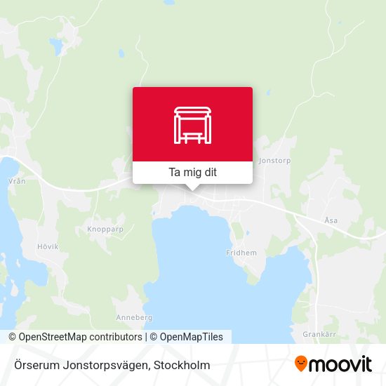 Örserum Jonstorpsvägen karta