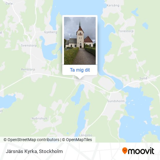 Järsnäs Kyrka karta