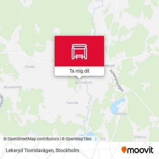Lekeryd Tovridavägen karta