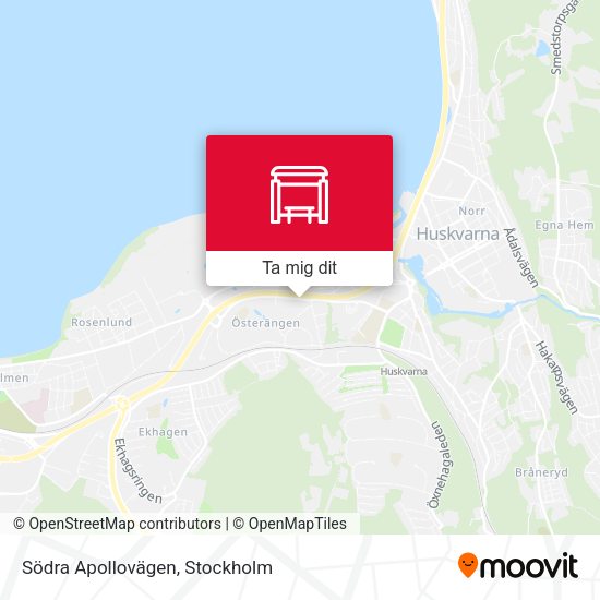 Södra Apollovägen karta