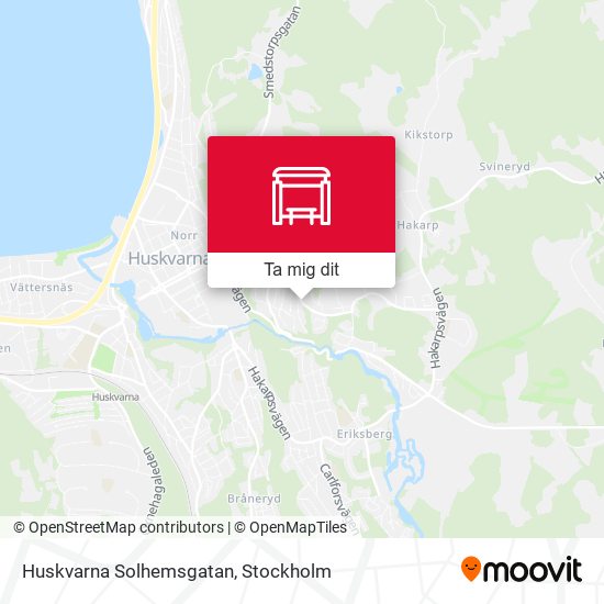 Huskvarna Solhemsgatan karta