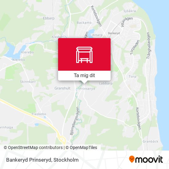 Bankeryd Prinseryd karta