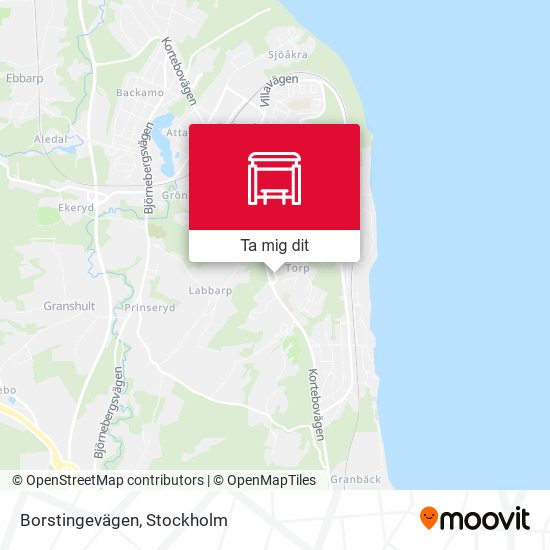 Borstingevägen karta