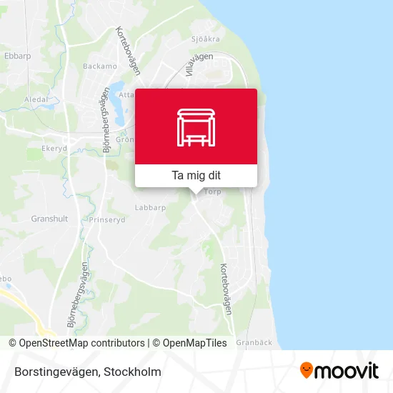 Borstingevägen karta