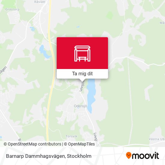 Barnarp Dammhagsvägen karta