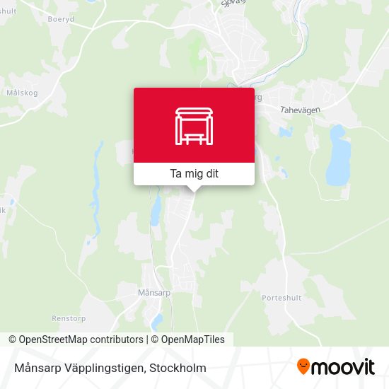 Månsarp Väpplingstigen karta