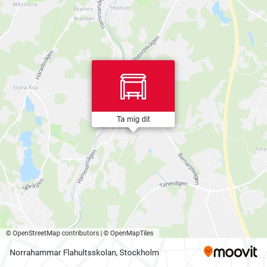 Norrahammar Flahultsskolan karta